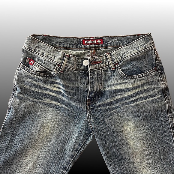 Killah by Miss Sixty flare jeans w tartan pattern - Picture 3 of 4